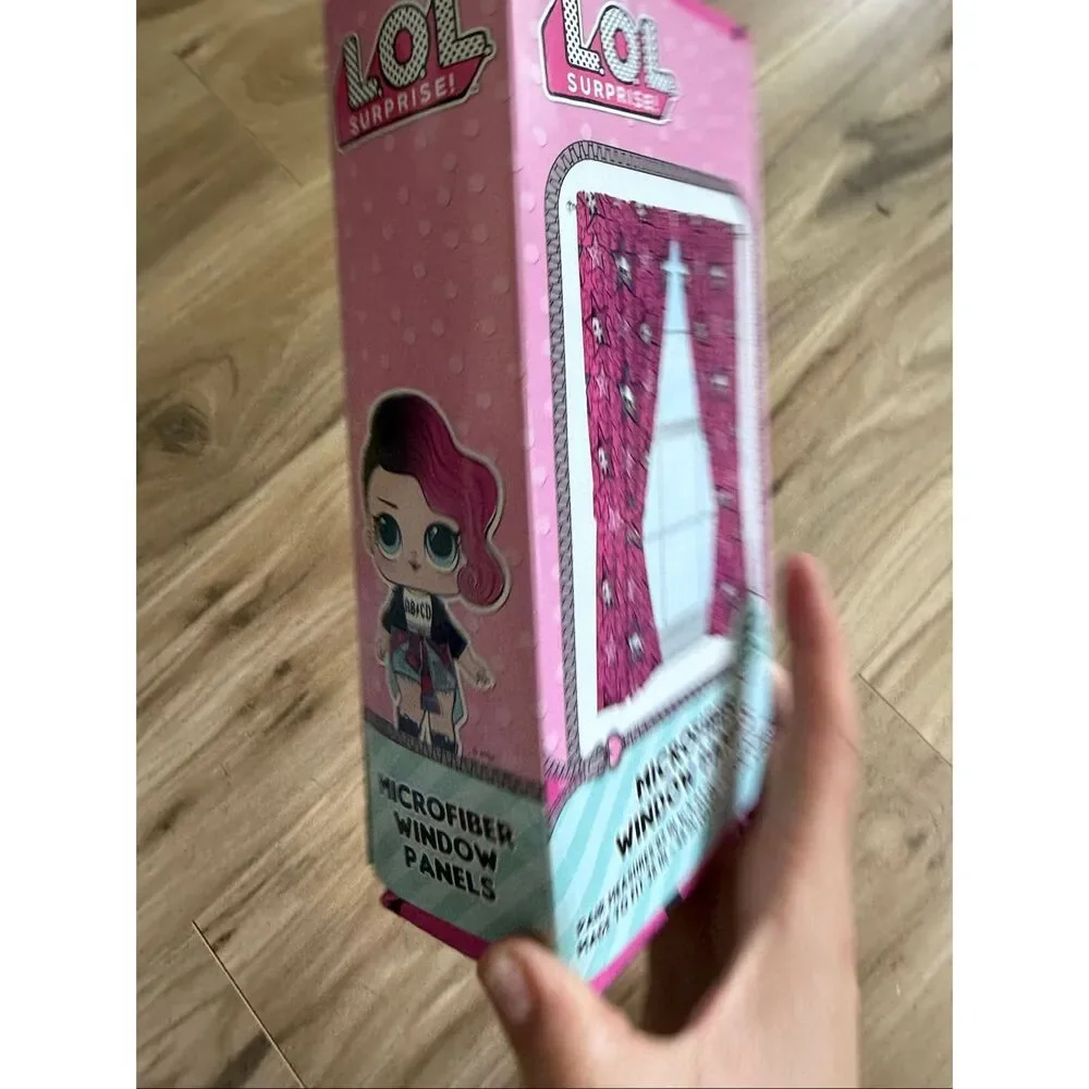 L.O.L. Surprise! Kids 2 Piece Light Filtering Bedroom Curtain Set, 63